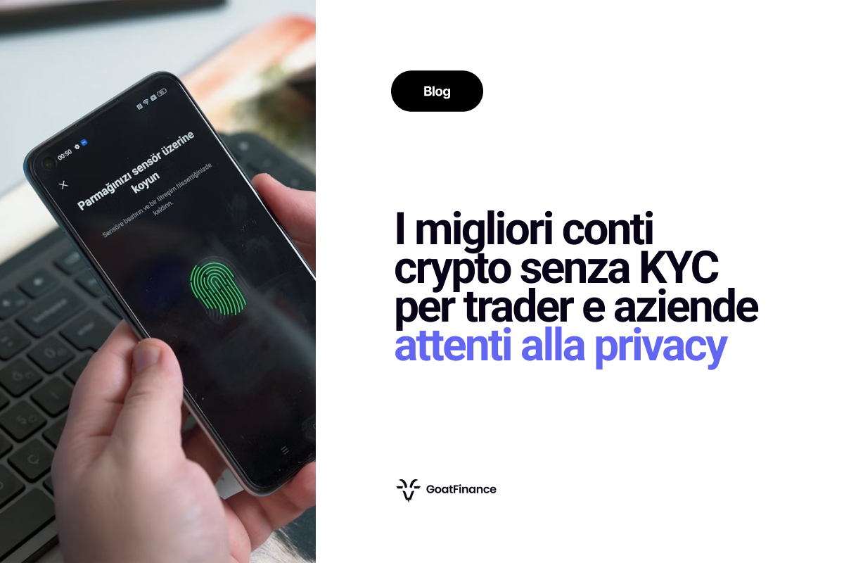 I migliori conti crypto senza KYC per trader e aziende attenti alla privacy
